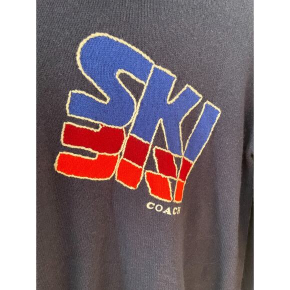 Coach Ski Intarsia Sweater In Recycled Wool And Recycled Cashmere Mens M - Picture 6 of 8